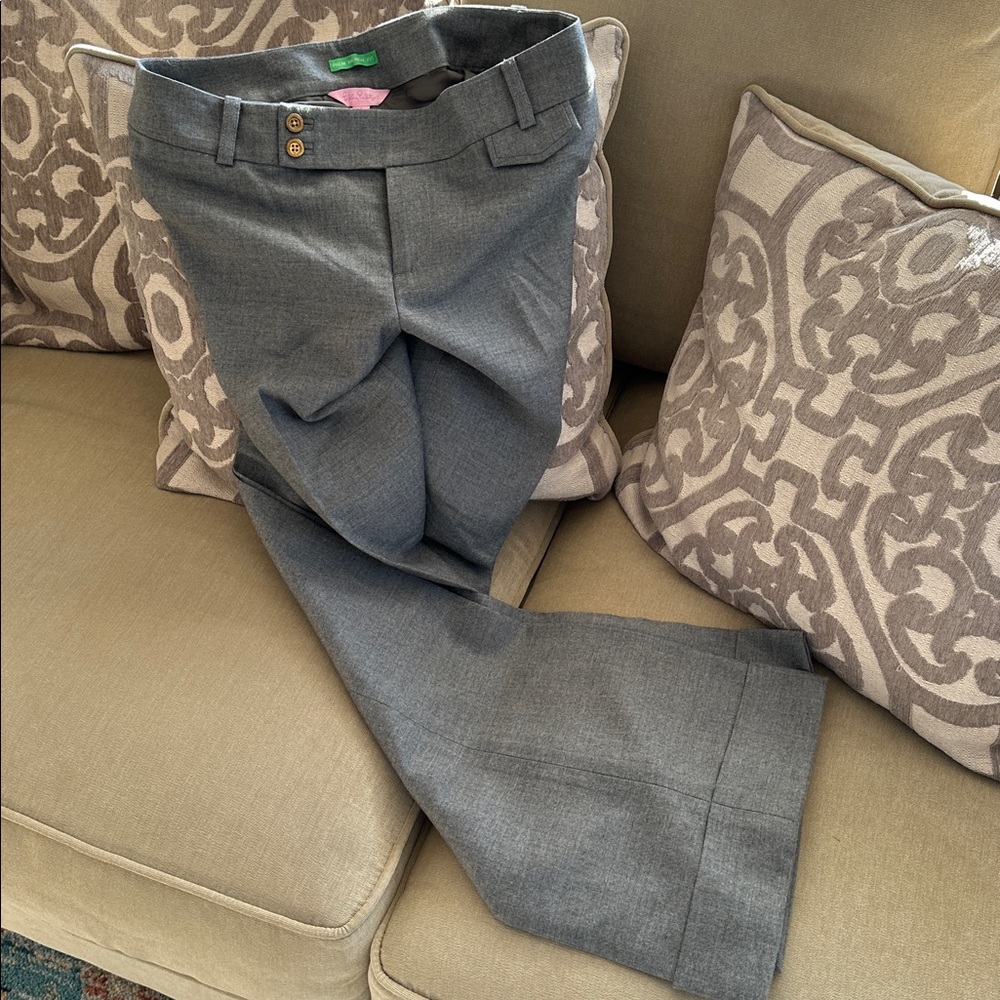 Lilly Pulitzer Women's Gray Wide Leg Pants